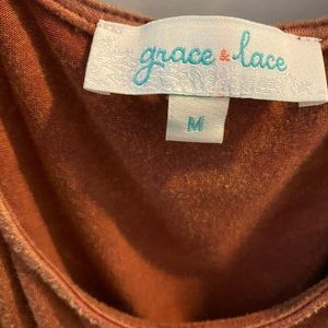 Cold Shoulder Grace & Lace top